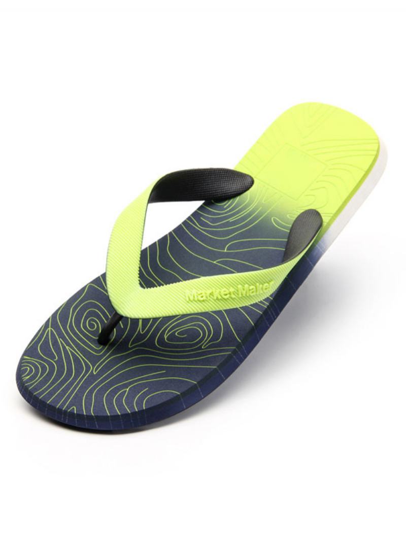 Pánské Sandály Slip-on Pvc Svršek Eva Podešev - Zelená