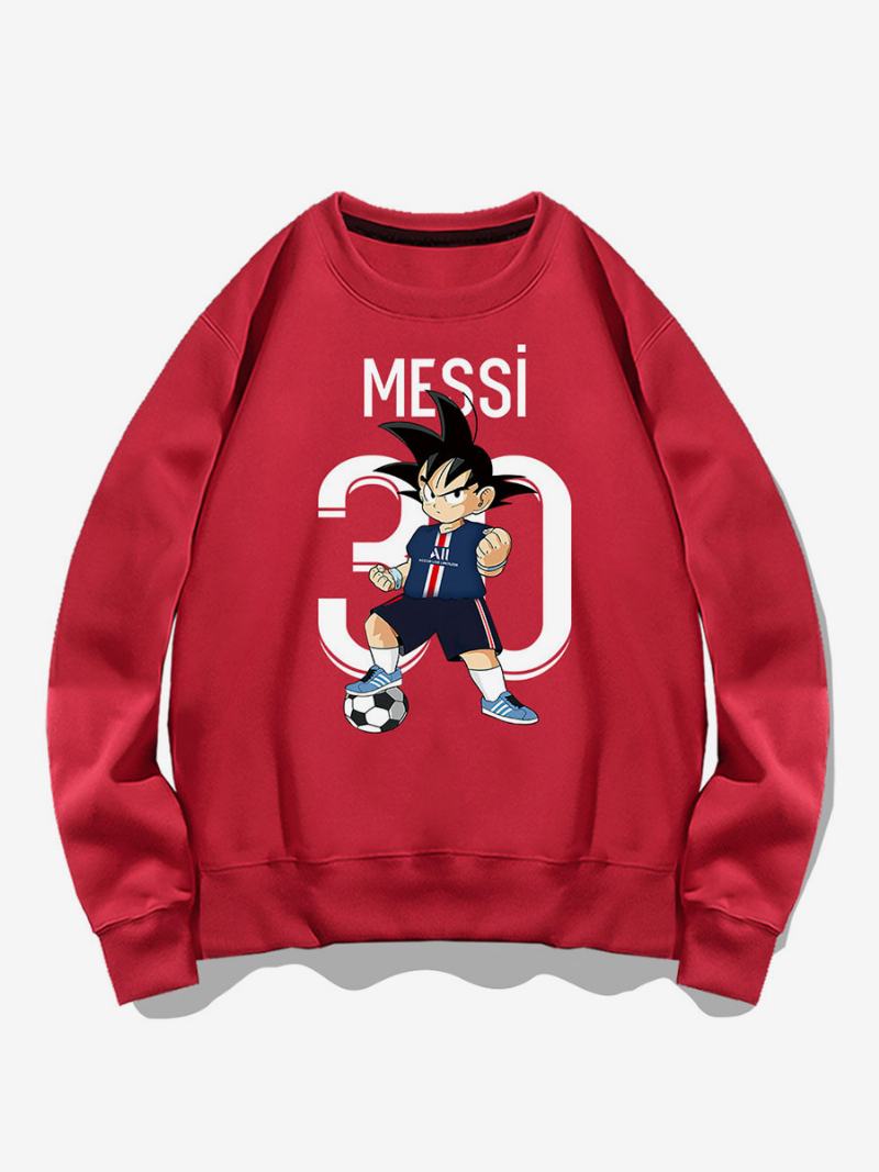 Pánská Mikina Messi Pro Dospělé - Červená