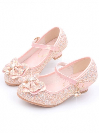 Flower Girl Boty Glitter Mary Jane Flats