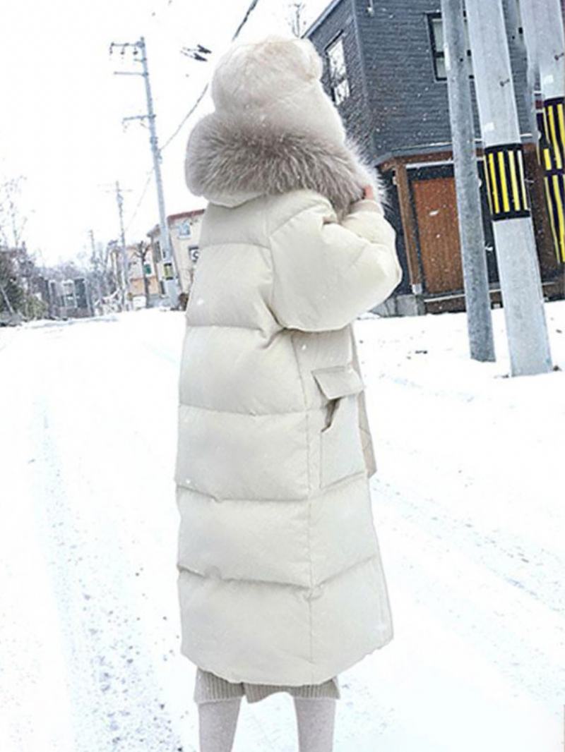 Bundy Pro Ženy Ecru White Thicken Winter Outerwear - Béžová